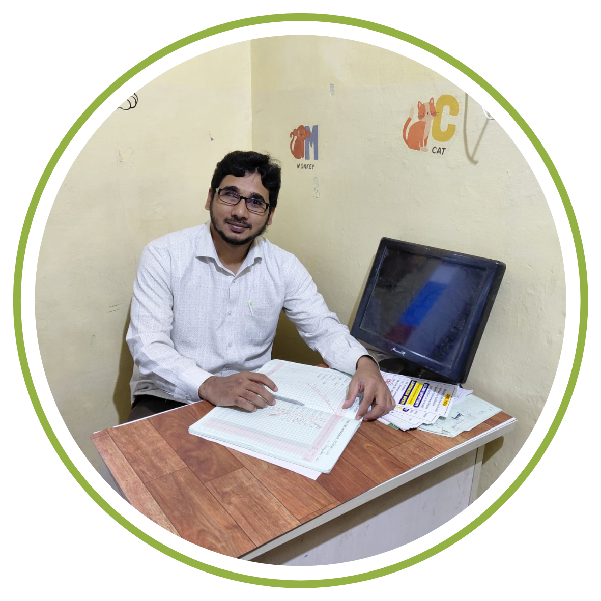 black and white geometri open here square sticker (1)